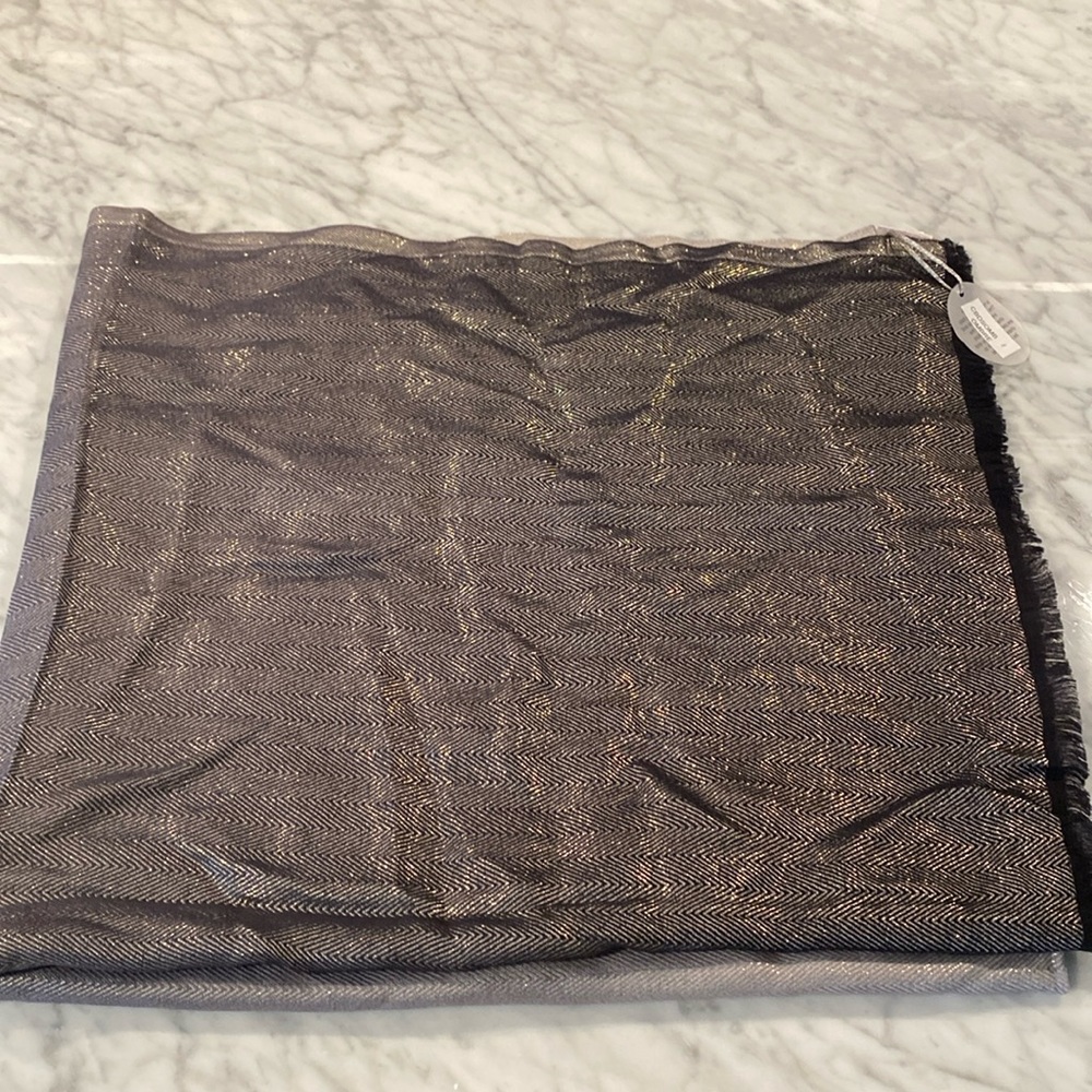 Liberty london metallic ombré silk scarf